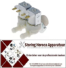 213370021 - Magneetventiel dubbel recht 230VAC ingang 3/4" uitgang 11,5mm DN10 TP reducering ingang wit