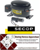 1313070077 -Compressor koelmiddel R134a type TL5G 1/6HP cilinderinhoud 5,08cm³ RSIR/CSIR 220-240V H 173mm Secop