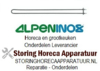 284415097 - verwarmingselement 800W 230V  L 630mm B 44mm flens L 60mm flens B 40mm aansluitingslengte 32mm ALPENINOX