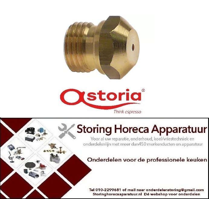 136107538 - Gasinspuiter draad M10x1 SB 11 boring ø 0,5mm Astoria