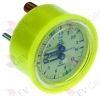 541262 - Manometer dubbele schaal ø 63mm drukbereik 0-3 - 0-15bar aansluiting keerzijde