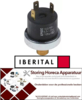 517541104 - Pressostaat ø 38mm drukbereik 0,2-1,2bar 10A 250V aansluiting vlaksteker 6,3mm 1CO IBERITAL