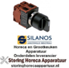 153347593 -Standenschakelaar inbouwmaat ø22mm groen schakelvolgorde 0-1 2NO 10A compleet SILANOS