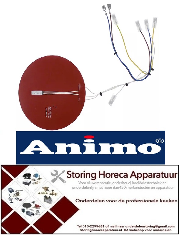 744417374 - Plakelement ø 125mm 35W 115/230V voor koffiemachine ANIMO