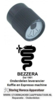 2841.111.20 - Knop stoom ø 38mm zwart BEZZERA