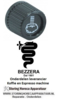 2461.111.17 - Knop stoom ø 32mm as ø draadmm zwart BEZZERA