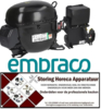 3363070188 -Compressor koelmiddel R404a/R507 type NT6222GK 1HP cilinderinhoud 17,39cm³ CSR 200-240V H 252mm Embrasco