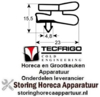 289901085 - Koeldeurrubber buitenmaat B 730mm L 1550mm steekmaat B1 720mm L1 1540mm TECFRICO