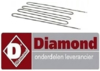 037A87RZ65047 - Verwarmingselement 2350 Watt voor Boven of Onder pizza oven DIAMOND EFP/44R