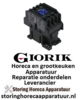 296380204 -Relais AC1 25A 230VAC (AC3/400V) 9A/4kW hoofdcontact 3NO hulpcontact 1NO Giorik