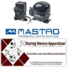 226 605178 -Compressor koelmiddel R404a/R507 type NEK6217GK 5/8HP cilinderinhoud 14,3cm³ CSR 220-240V H 206mm Mastro