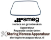 RE121754131883 - Deurrubber B 445 mm H 340 mm met 4 bevestigingshaken voor oven SMEG