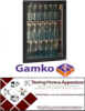 238- ECO-FRONT2RG - Deur rechtsdraaiend  met glas incl. handgreep en slot GAMKO