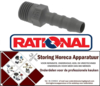21340361100 - Slangaansluiting kunststof recht draad M10x1 slang ø 6mm  aansluiting M10x1 RATIONAL