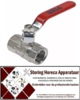785520280  - Kogelkraan aansluiting 1/2" ID - 1/2" ID DN15 totale lengte 50mm met hendelgreep