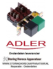 028.20065 - Schakelaarcombinatie vierkant zwart/groen ADLER B303