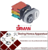242401357 - Drukschakelaar inbouwmaat ø22mm Zwart/Wit 400v 4amp Snijmachine Sirman