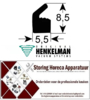 730900809 - Dekselpakking silicone prijs per meter voor vacumeerapparaat HENKELMAN JUMBO 30