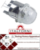 145357162 - Ovenlamp fitting G4 12V 16W inbouw ø 35,5mm aansluiting kabel 450mm temp. bestendigheid 300°C  ITALFORNI
