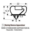 116900015 -  Koeldeurrubber profiel 9237 B 710mm L 1500mm steekmaat deur koeltechniek ( Electrolux, Whirlpool, Zanussi )