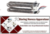 724418369 - Verwarmingselement 9000W, 230V, VC 3, L 192mm, B 39mm, H 68mm, LA 90mm gat ø 8mm