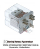 38031140380311 - Vermogensrelais Italiana Relè 230VAC 20A 1NC/1NO aansluiting F6,3 overslagbevestiging
