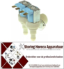 265370397 - Magneetventiel dubbel haaks 230VAC ingang 3/4 uitgang 1,5/2,5l/min TP uitgang 11,5mm voor ijsmaker BREMA