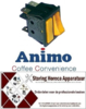 233301033 - Wipschakelaar oranje/oranje koffiemachine ANIMO A100W