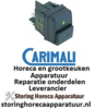 343301082 - Drukschakelaar inbouwmaat 30x22mm mechanische sluiting rechthoekig groen 2NO 250V - CARIMALI