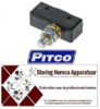278 345138 - Microschakelaar met drukstift pen bediend 250V 10A 1CO - PITCO