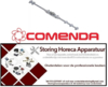 182510272 - Naspoelarm L 500mm inbouwpositie boven/onder sproeiers 6 inbouw ø 12mm COMENDA