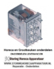 246380449 - Vermogensrelais FINDER 230VAC 12A 4CO aansluiting F4,8 roostermaat 10mm steekaansluiting