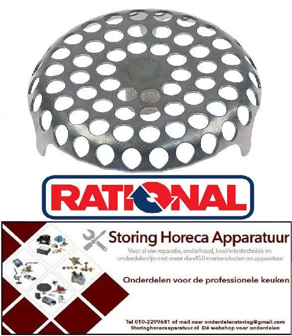 107701580 - Afvoerfilter ø 71mm H 18mm model oven RATIONAL CPC-lijn CPC 61/101/201