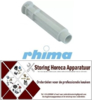115517185 - Overlooppijp L 185mm ø 40mm voor vaatwasser RHIMA