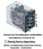 152380475 - Vermogensrelais FINDER 220-240VAC 12A 2CO aansluiting F4,8 roostermaat 10mm steekaansluiting
