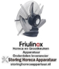 1446678370 -Ventilator HIDRIA type R09R-30SPB-4M-3509 80W 230V ø 105mm 1370U/min kabellengte 1800mm H 90mm FRIULINOX