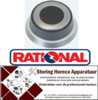 156111649 - Knop ø 69mm as ø 5mm zilver RATIONAL