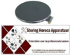 V343490021 - Kookplaat ø 220mm 2600W 400V aansluiting 4 schroefklemmen met 8 mm oversteekrand