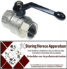 215514325 - Kogelkraan aansluiting 1" ID - 1" ID DN25 totale lengte 83mm met hendelgreep
