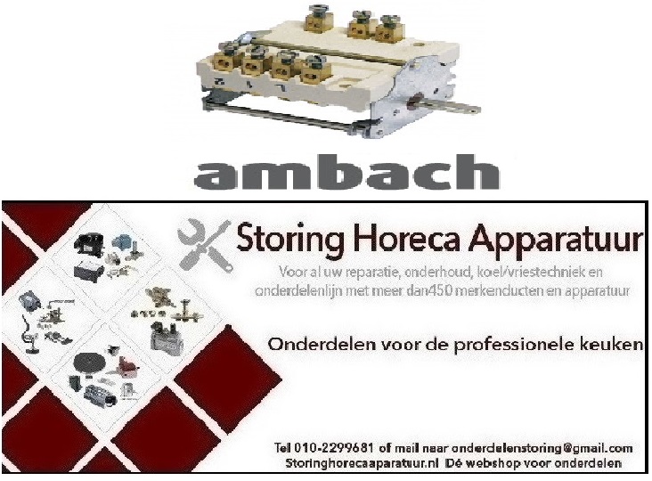 577300103 - Nokkenschakelaar 4 schakelstanden 1NO/2CO  AMBACH