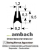 368900483 - Glaspakking profiel 1530 L 2400 mm AMBACH