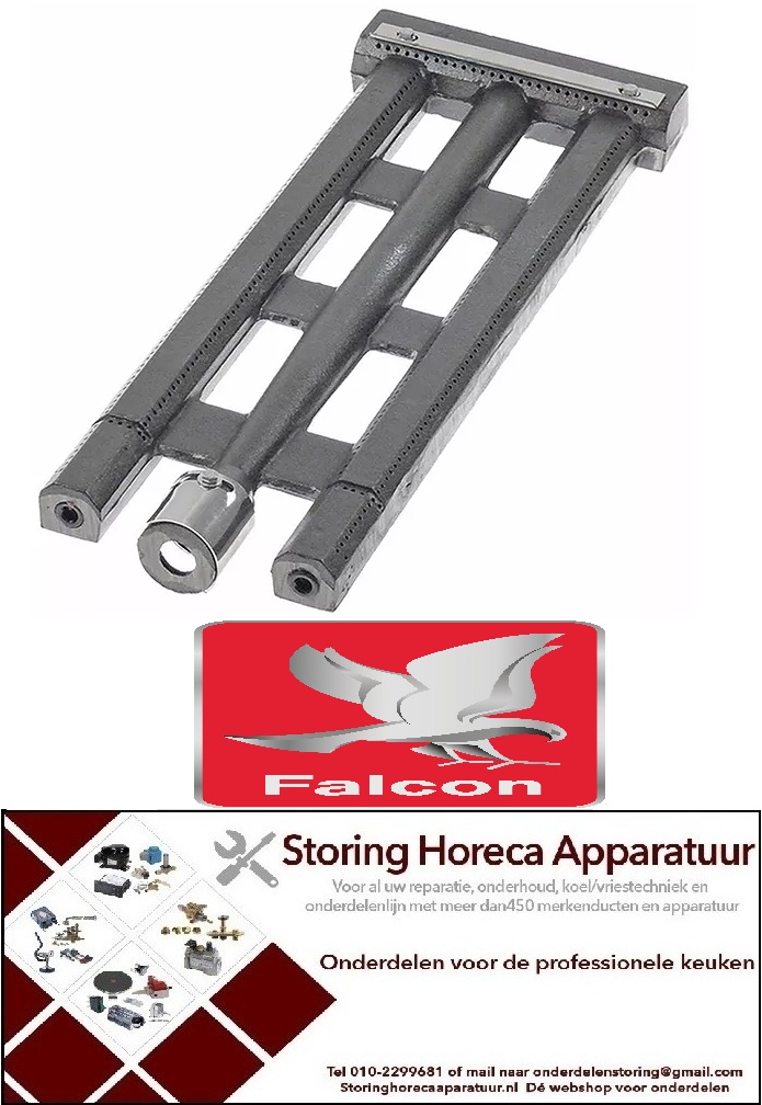 451109211 - Staafbrander 2-rijen L 500mm B 170/200mm H 40mm FALCON