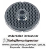 125696125 - Gatenschijf gehaktmolen type ENTERPRISE grootte 22 gat ø 3mm met naaf 2 RVS ø 82 mm