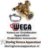 397500174 - Drukverhogings pompkop PA104 L 82mm 100l/h aansluiting 3/8" GAS met bypass koper WEGA