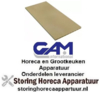 839850114 - Vuurvaststeen L 696mm B 348mm H 17mm voor pizza oven GAM
