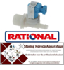 143.3708.53 - Magneetventiel enkel recht 230VAC ingang 3/4" uitgang 11,5mm ingang 10l/min 10 RATIONAL