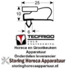 289902051 - Koeldeurrubber B 700mm L 1505mm steekmaat TECFRICO