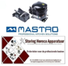 174605133 -Compressor koelmiddel R404a/R507 type NE9213GK 1/2HP cilinderinhoud 12,12cm³ CSR 220-240V H 205mm MASTRO