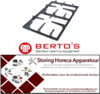 152210263 - Fornuis brander rooster B 360mm L 578mm BERTOS