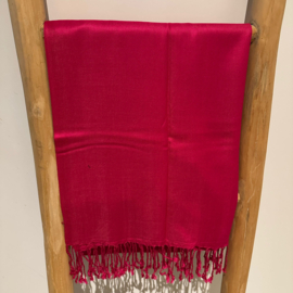 Voorjaarssjaal effen viscose jeans